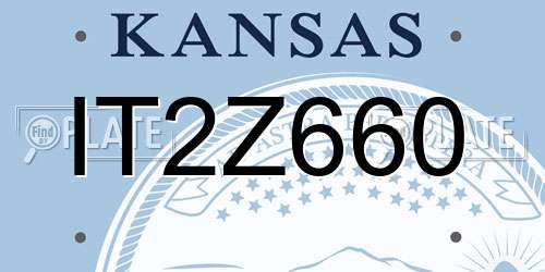 IT2Z660 Kansas License Plate