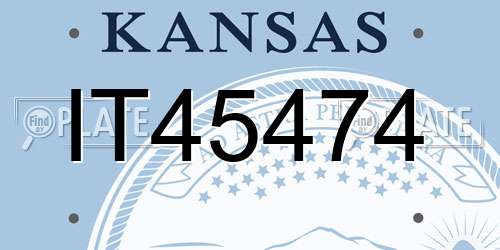 IT45474 Kansas License Plate