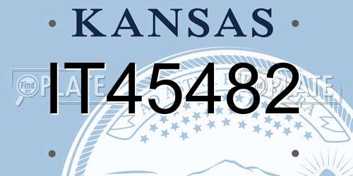 IT45482 Kansas License Plate