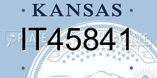 IT45841 Kansas License Plate
