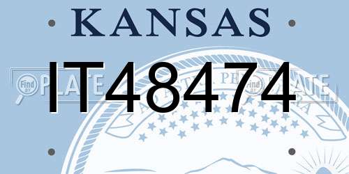 IT48474 Kansas License Plate