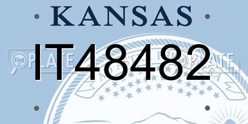 IT48482 Kansas License Plate