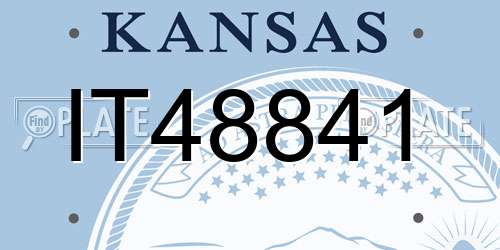 IT48841 Kansas License Plate