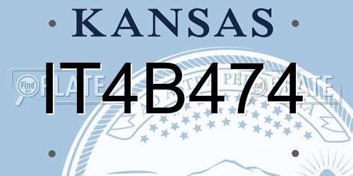 IT4B474 Kansas License Plate