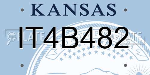 IT4B482 Kansas License Plate