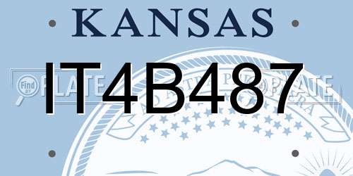 IT4B487 Kansas License Plate