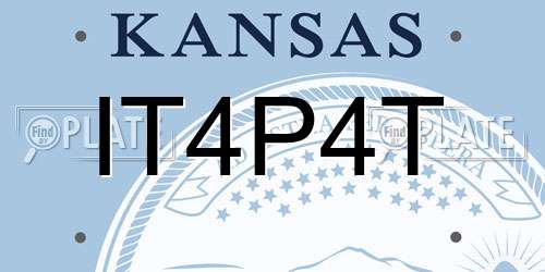 IT4P4T Kansas License Plate