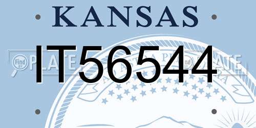 IT56544 Kansas License Plate