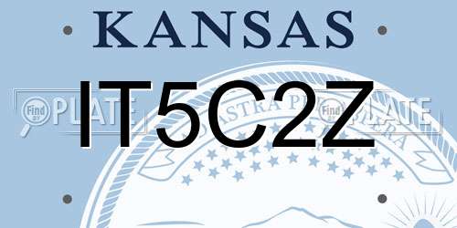 IT5C2Z Kansas License Plate