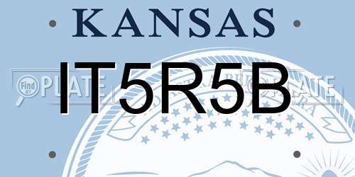 IT5R5B Kansas License Plate