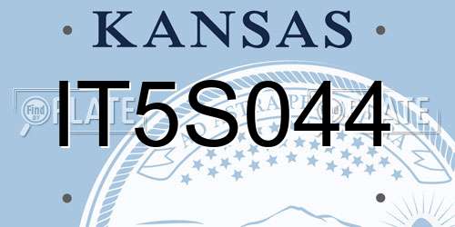 IT5S044 Kansas License Plate