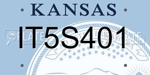 IT5S401 Kansas License Plate
