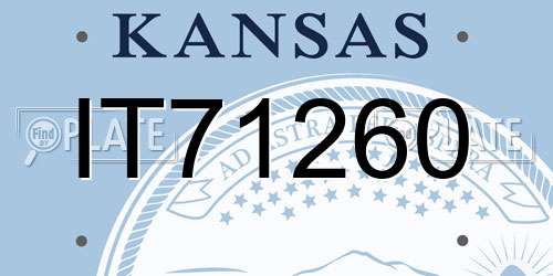 IT71260 Kansas License Plate