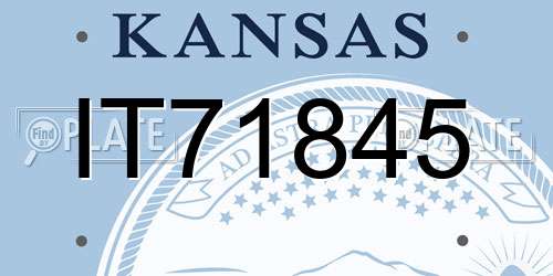 IT71845 Kansas License Plate