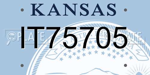 IT75705 Kansas License Plate