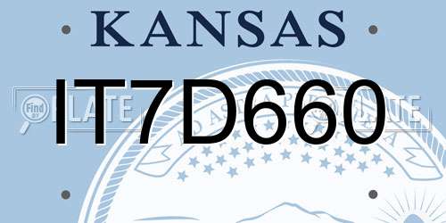 IT7D660 Kansas License Plate