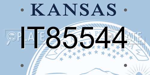 IT85544 Kansas License Plate