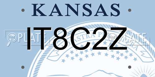IT8C2Z Kansas License Plate