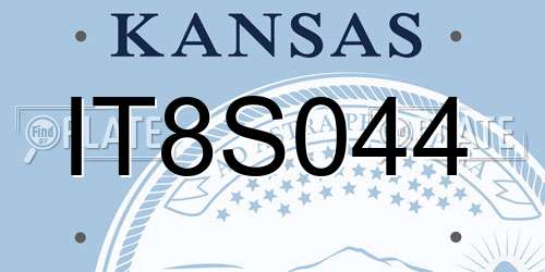 IT8S044 Kansas License Plate