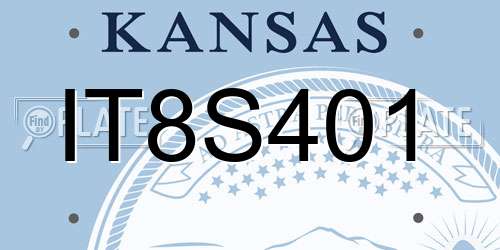 IT8S401 Kansas License Plate
