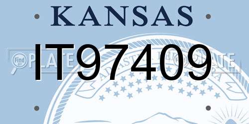 IT97409 Kansas License Plate