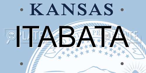 ITABATA Kansas License Plate