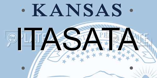 ITASATA Kansas License Plate