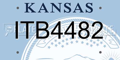 ITB4482 Kansas License Plate