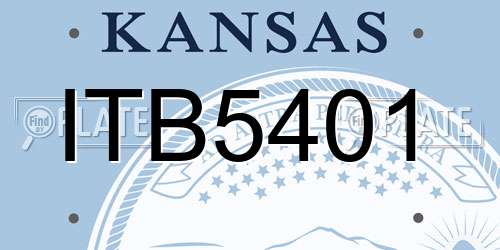 ITB5401 Kansas License Plate