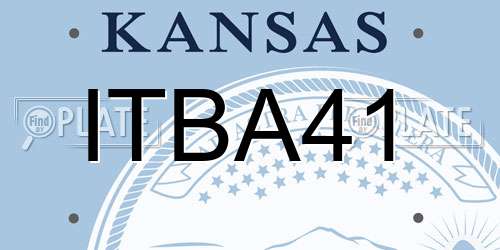 ITBA41 Kansas License Plate
