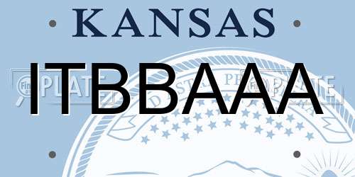ITBBAAA Kansas License Plate