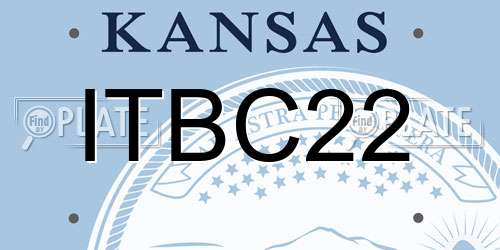 ITBC22 Kansas License Plate