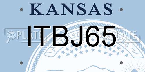 ITBJ65 Kansas License Plate
