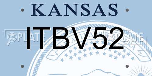 ITBV52 Kansas License Plate