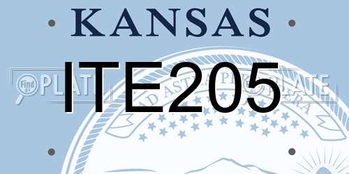 ITE205 Kansas License Plate