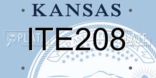 ITE208 Kansas License Plate