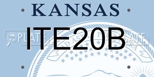 ITE20B Kansas License Plate