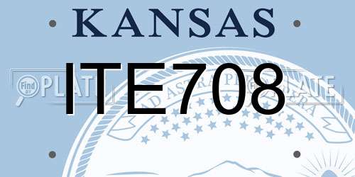 ITE708 Kansas License Plate