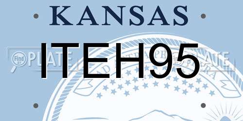 ITEH95 Kansas License Plate