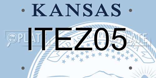 ITEZ05 Kansas License Plate
