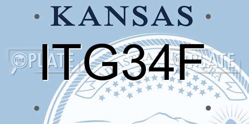 ITG34F Kansas License Plate