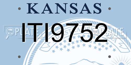 ITI9752 Kansas License Plate
