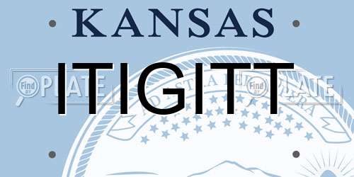 ITIGITT Kansas License Plate