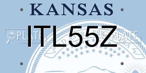 ITL55Z Kansas License Plate
