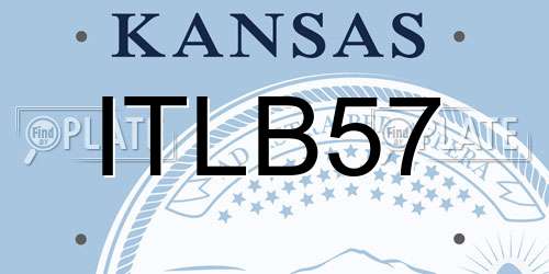 ITLB57 Kansas License Plate