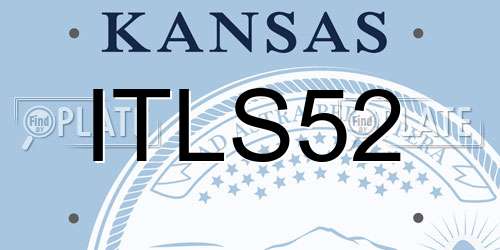 ITLS52 Kansas License Plate