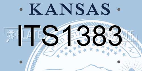 ITS1383 Kansas License Plate
