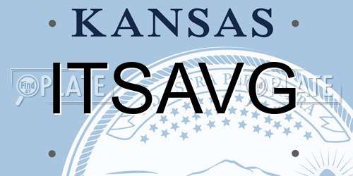ITSAVG Kansas License Plate