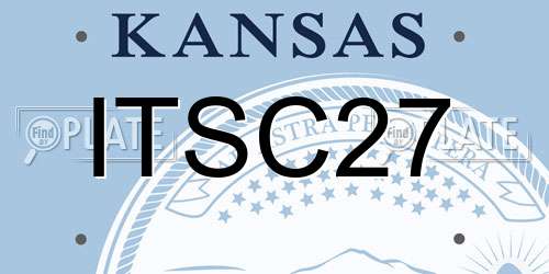 ITSC27 Kansas License Plate