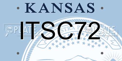 ITSC72 Kansas License Plate